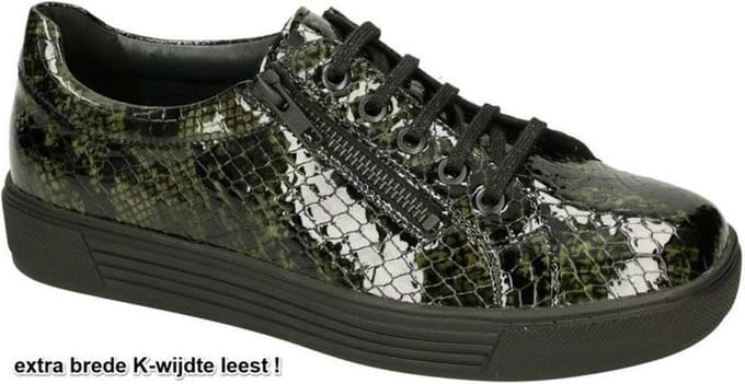 Solidus -Dames - groen donker - sneakers - maat 38.5