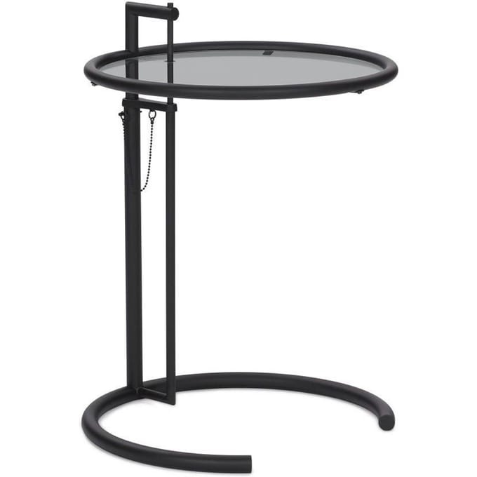 ClassiCon - Adjustable Table E 1027 - zwart - Parsolglas grijs