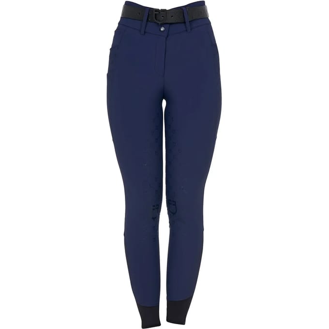 Dames rijbroek met middengrip Equestro Monogram