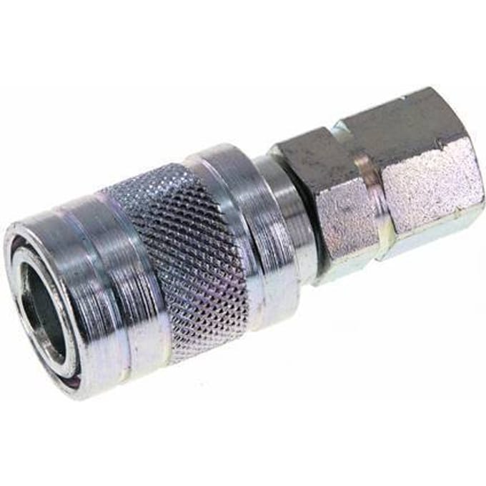 Stalen DN 6.3 Hydraulische Koppeling Snelkoppeling G 1/4 inch Binnendraad ISO 7241-1 A D 12mm