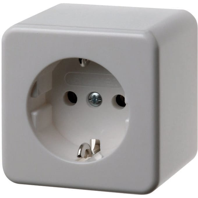 Hager Berker Wandcontactdoos (WCD-schakelmateriaal) (Europese Stekkerdoos) - 470049