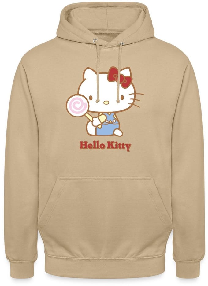 Hello Kitty Met Een Lollipop Hoodie Unisex