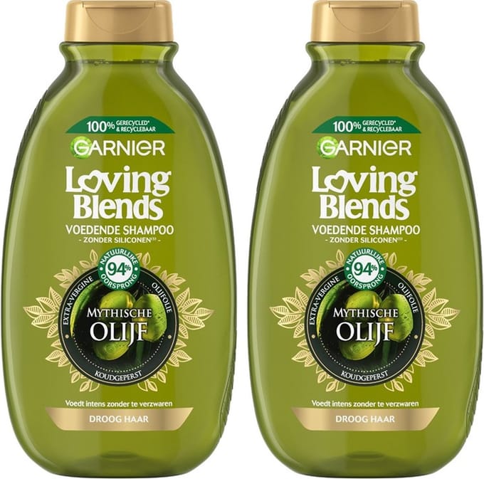 Garnier Shampoo -Loving Blends Mythische Olijf - 2 x 300 ml