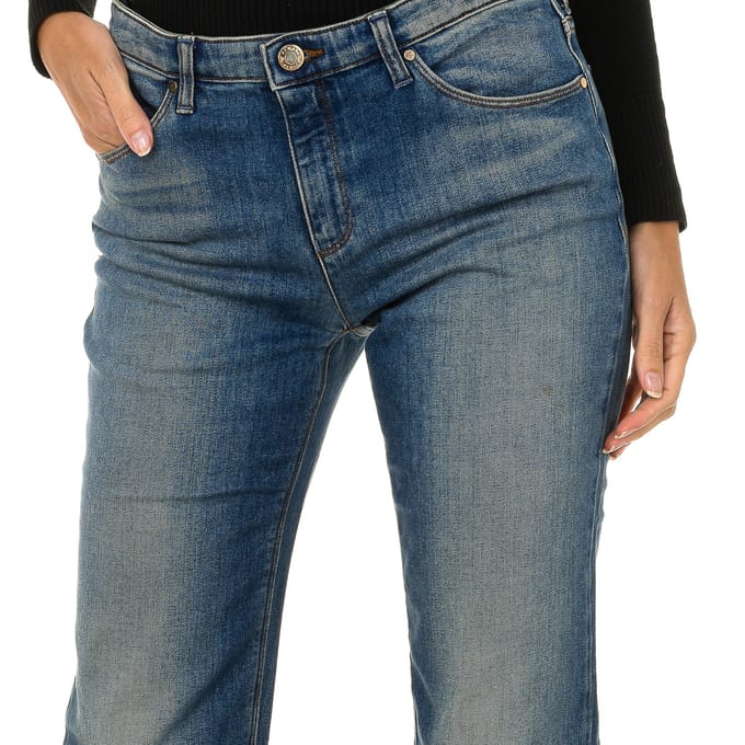 Lange stretch denim damesbroek 6X5J85-5D0JZ