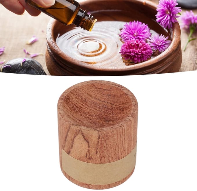 Dailygoods- Olieverspreider Hout - Aromatherapie Diffuser - Etherische Olieverspreider - Meditatie/Training - 1,6 Inch - Stressverlichting