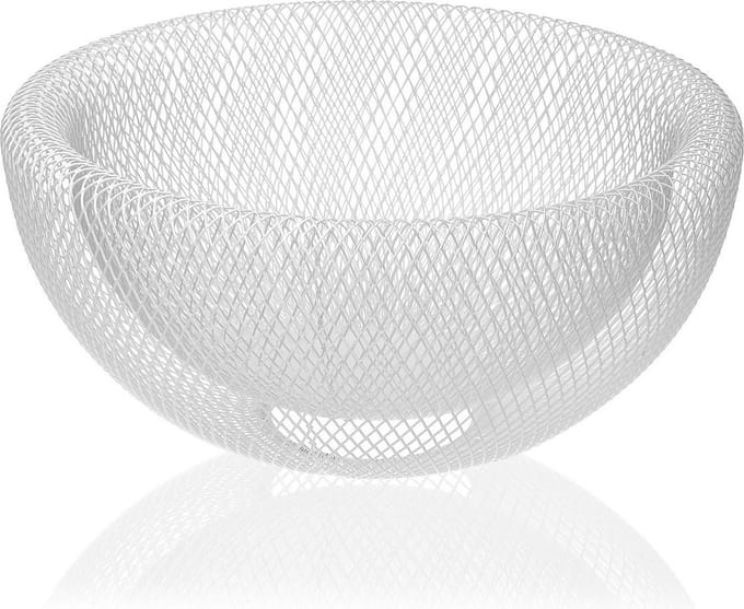Fruitschaal | Versa | Wit Staal Ijzer (15 cm)