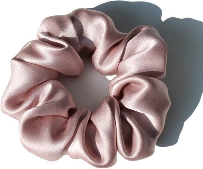 Premium Zijde Scrunchie - Silk Haarelastiek - Paars