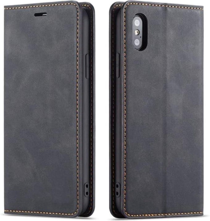 Geschikt voor Apple iPhone XS Max Bookcase | Zwart | Pasjeshouder | Portemonnee hoesje
