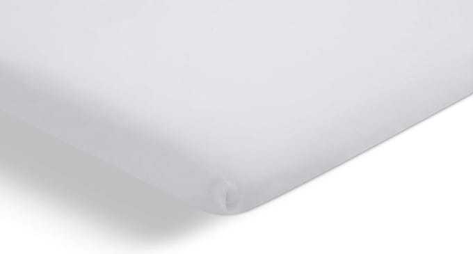 Beter Bed Select Perkal Hoeslaken Topper 140 x 200 - 100% Katoen Percale - Matrasbeschermer - Matrashoes - Wit