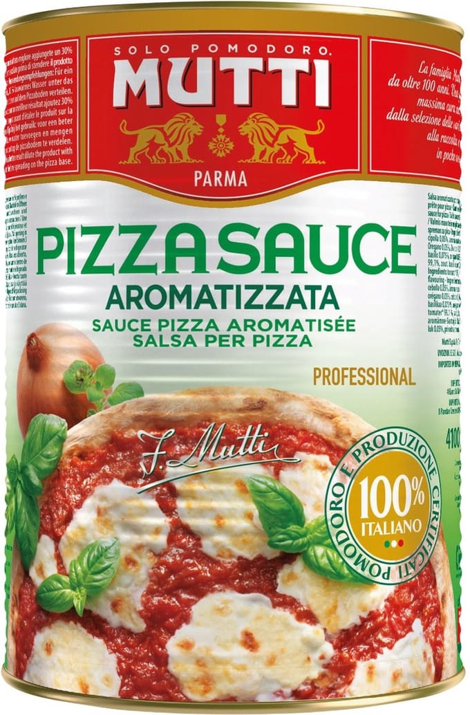 Mutti - Pizzasaus Aromatizzata - 4,1 kg