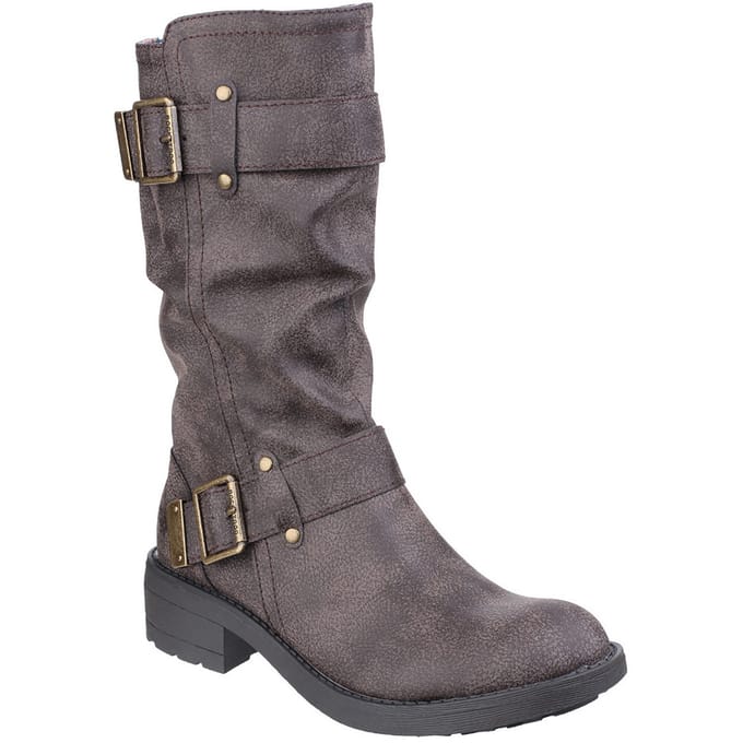 Rocket Dog Dames/dames Trumble Faux Leather Biker Laarzen (Bruin)