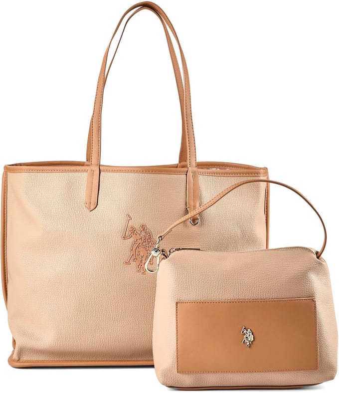 U.S. Polo Assn. Surrey Shopper Tas 40 cm - 21 L - natural