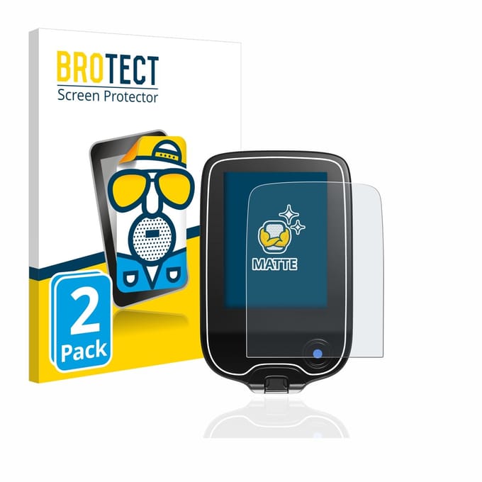 BROTECT - Screenprotector voor Freestyle Libre 3 - Folie Beschermfolie matte 2 Stuks