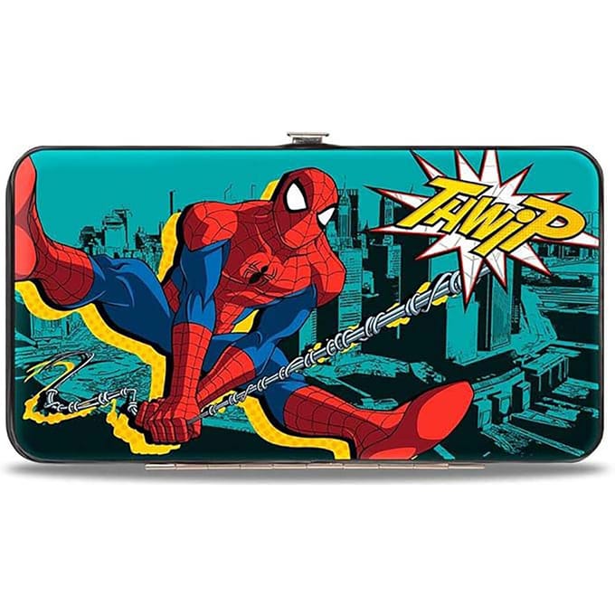 Buckle-Down Marvel Spider-Man Swinging Poses Hinged Wallet
