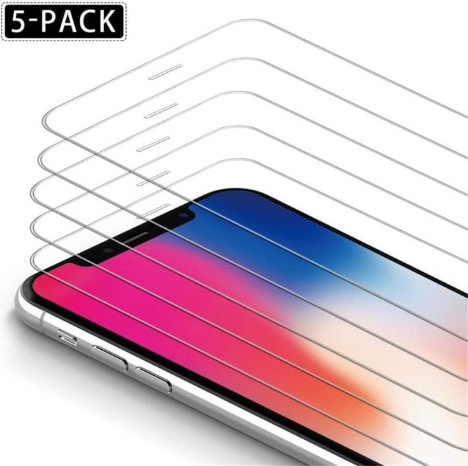 Screenprotector Glas - Tempered Glass Screen Protector - 5X Geschikt voor: Apple iPhone 11