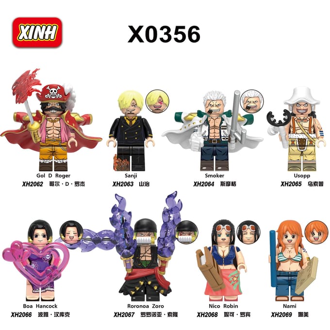 X0352 0353 0356 G0171 Kt1013 One Piece Bouwsteen Speelgoed