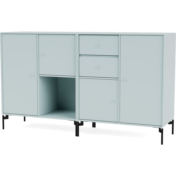 Montana Couple Highboard - Flint - Poten 12,6 cm black