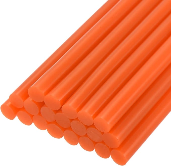 20 Stuks Mini Lijmpatronen 11mm x 100mm - Diverse Kleuren Hete Lijm Stiften