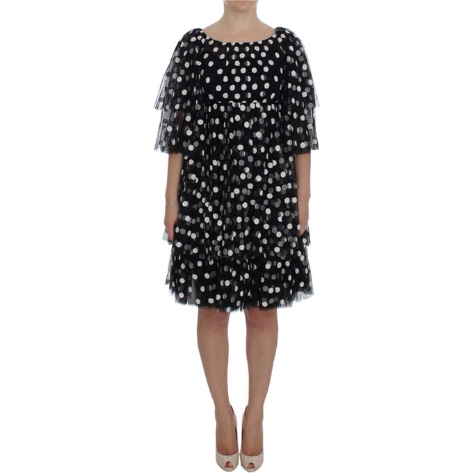 Dolce Gabbana stippen tulle mini-jurk