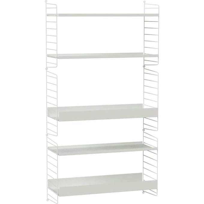 String Furniture - Rek wandladder - 50 x 30 cm - set van 2 - wit