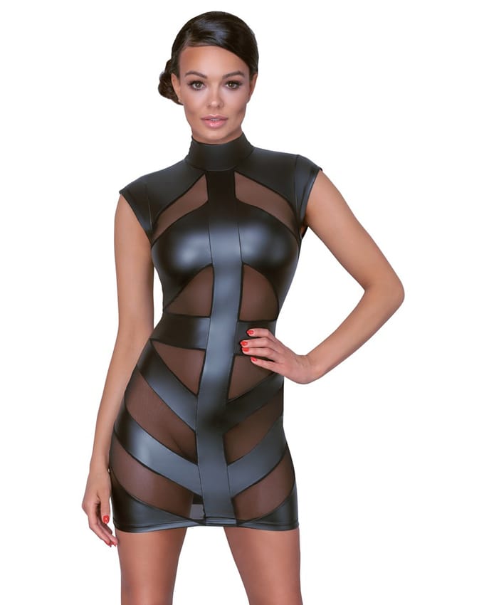 Zwart partywear jurkje