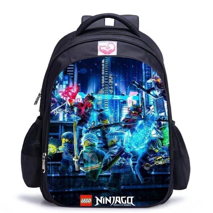 Lego Ninjago Seizoen 5 Cartoon Print Zwarte Rugzak black - medium