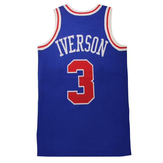 Mitchell & Ness x CLOT M&N Philadelphia 76ers Gebreide Jersey