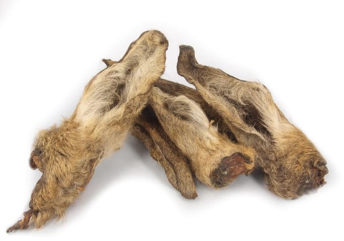 Geitenoren met vacht - Natuurlijke hondensnack 1 kg