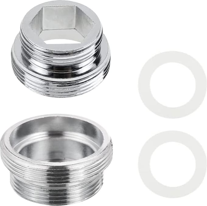 Kraanadapter M22 naar M18 - 2 stuks Waterconnector voor Keukenkranen
