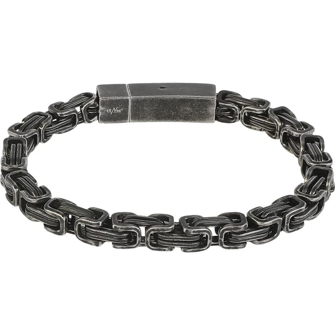 etNox hard and heavy Armband - Antique Square - gun metal
