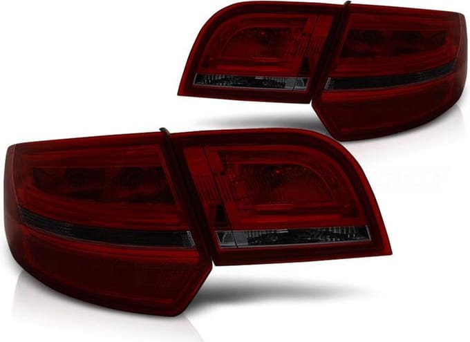 Achterlichten AUDI A3 8P 04-08 SPORTBACK ROOD SMOKE LED