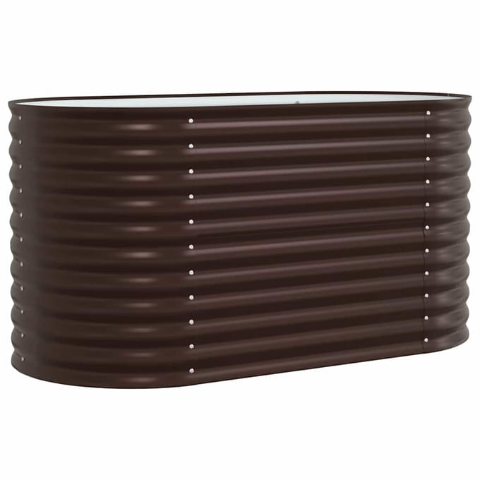 vidaXL - Verhoogd - bed - Bruin - 160 - x - 80 - x - 81 - cm - Staal