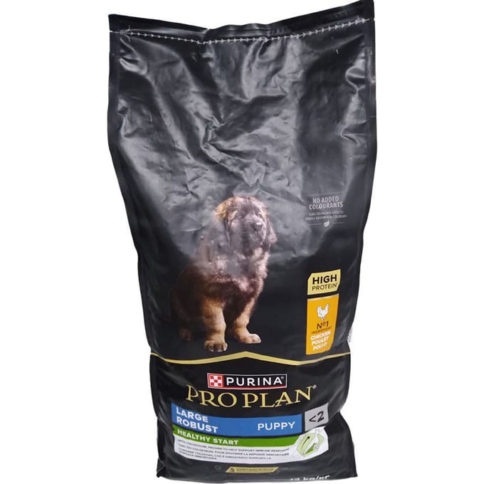 12 kg of 14 kg Pro Plan droogvoer voor honden + 345 g/426 g Pro Plan Dental Care hondensnack gratis! - Large Robust Puppy Healthy Start 12 kg