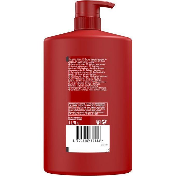 Old Spice Spice Wolfthorn gel douche et shampoing 1000 ml