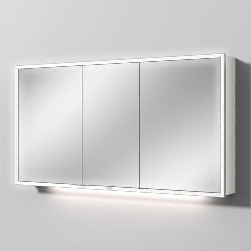 Sanipa Reflection melamine mirror cabinet MILO 140 with 3 doors AU03843