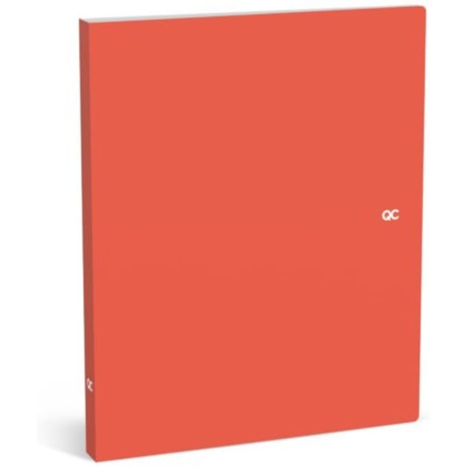 Qc colour - ringband a4 mini polyprop, 2 ringen, rood
