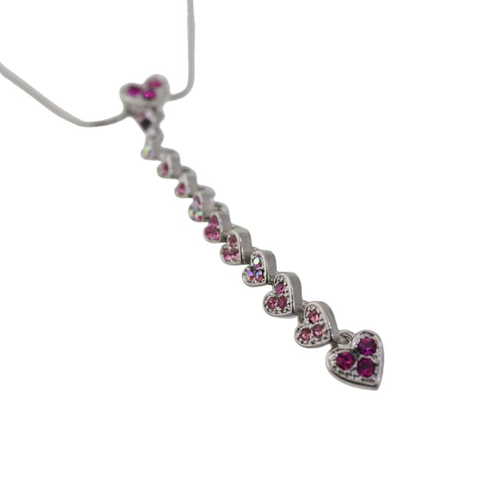 Behave - Zilverkleur ketting met hart hanger - Romantische look
