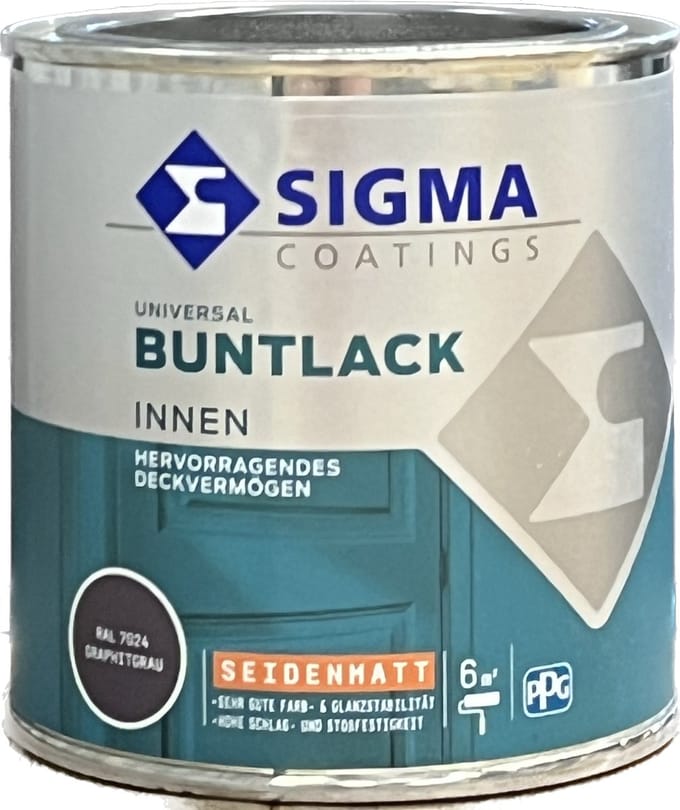 Sigma Buntlack Zijdemat 375 ml Ral 7024