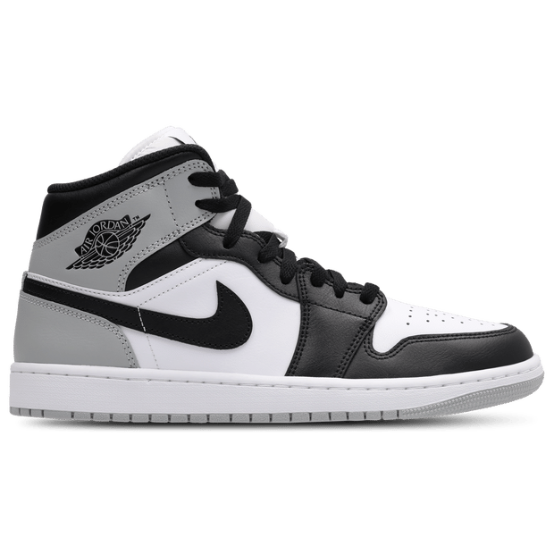 Jordan Aj1 Mid Sneakers Heren - Wit - Maat 40.5 - Leer, Synthetisch