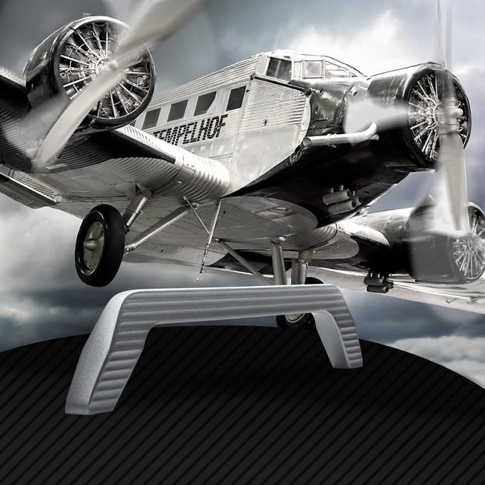 Schüco meubelgreep PLANE BA 160 mm, antraciet, kastgreep, keukengreep, vitrinekastgreep