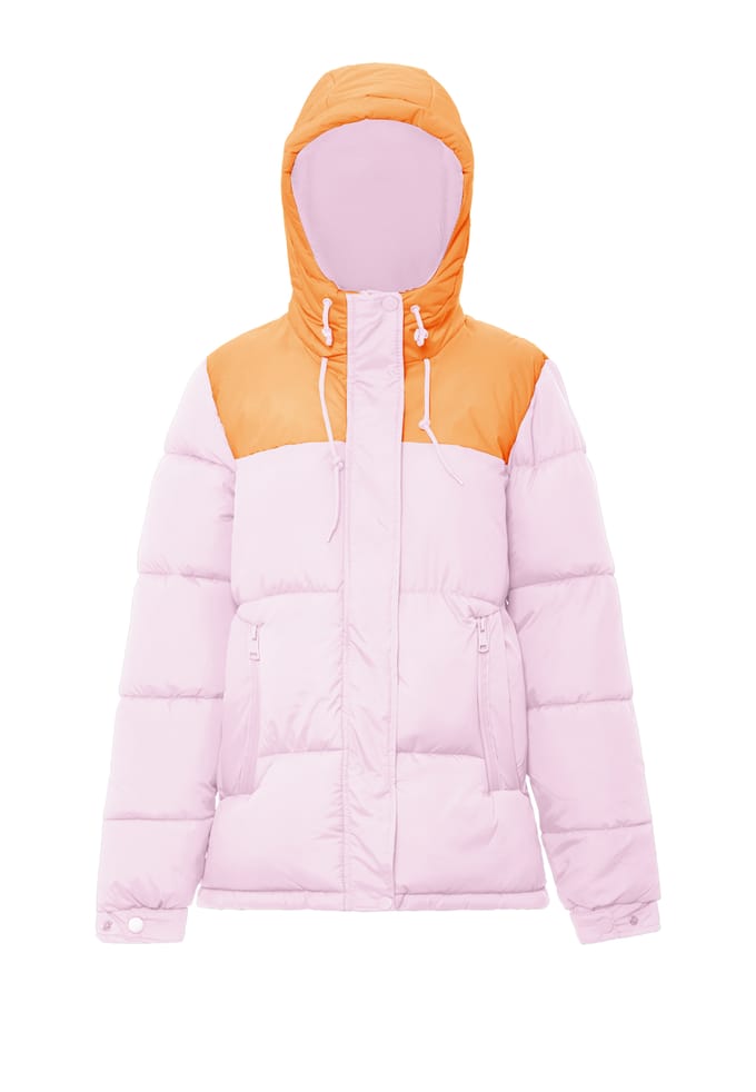 Mymo Gewatteerd gewatteerd jack Dames Zoete roze abrikoos
