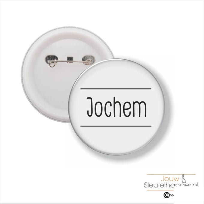Button Met Speld 58 MM - Jochem