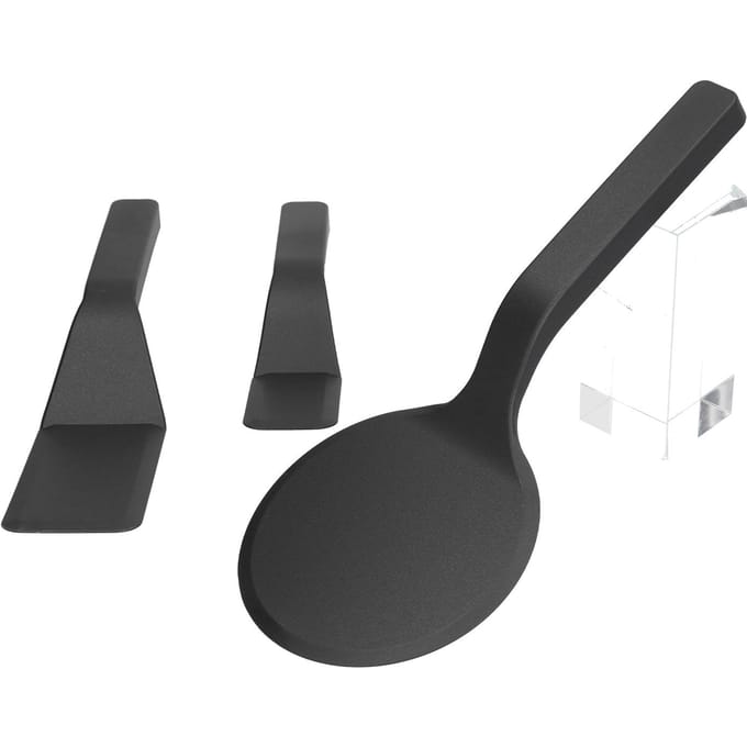 3-delige Spatelset Nylon Schraper met Afgeschuinde Rand Keukengerei Voor het Bakken van Ei Brood Muffins gray