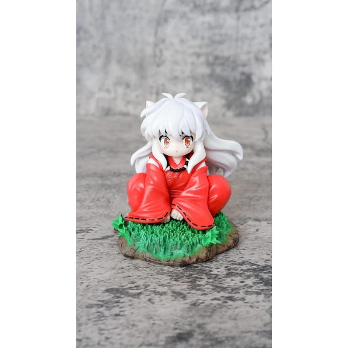 Inuyasha Enfants Mignon Anime Figurine d'Action Jouets 10CM no box white