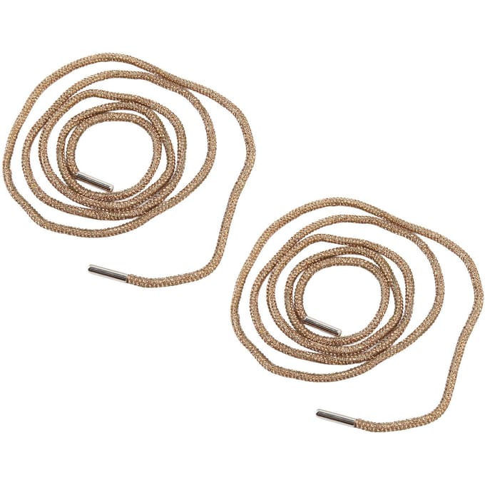 2 STKS Kristal Bling Schoenveters Modieuze Glanzende DIY Vervanging Ronde Glitter Schoenveters voor brown