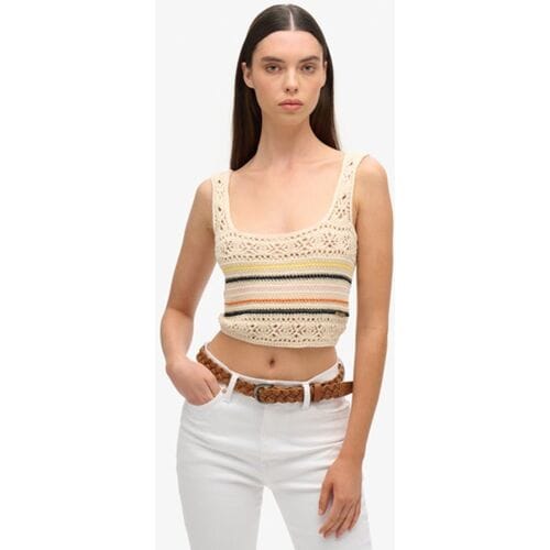 Korte haak top met veters voor dames Superdry