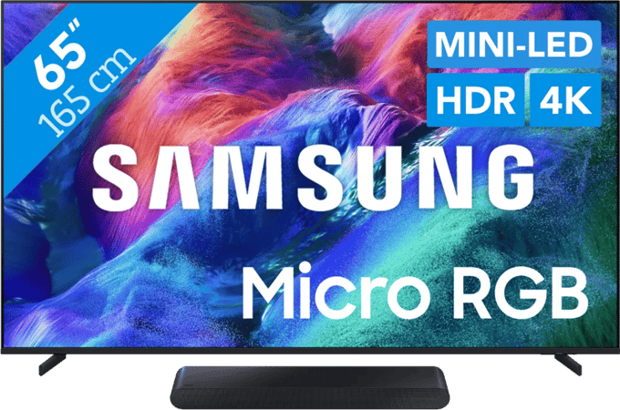 Samsung Micro RGB 65" R85H (2026) + Samsung HW-S60D Zwart (2024)