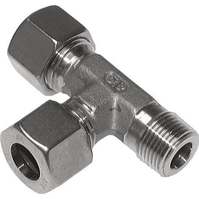 15L & R1/2'' RVS L-vorm Knelfitting Buitendraad 315bar ISO 8434-1