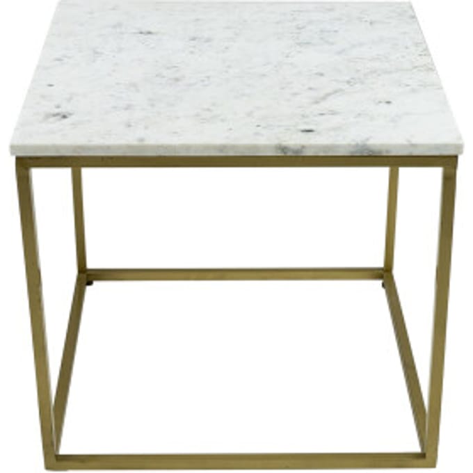 Kick Bijzettafel Marble - Wit