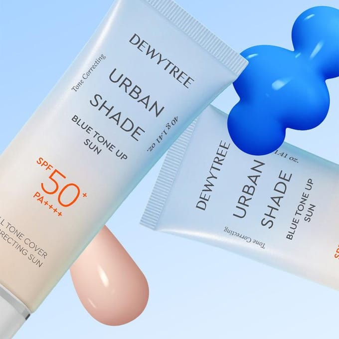 [DEWYTREE] Urban Shade Blue Tone Up Sun SPF 50+ PA++++ 40g white